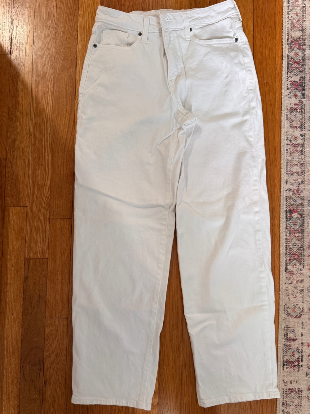 Old Navy Women's High-Rise Straight White Jeans